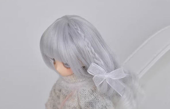 1/12 1/8 ダブルサイドブレイド ドール用ウィッグ 耐熱 【頭囲12-13cm】
