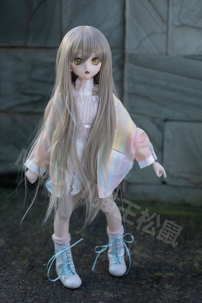 1/3 1/4 1/6 ロングカールウィッグ ドール用ウィッグ 耐熱