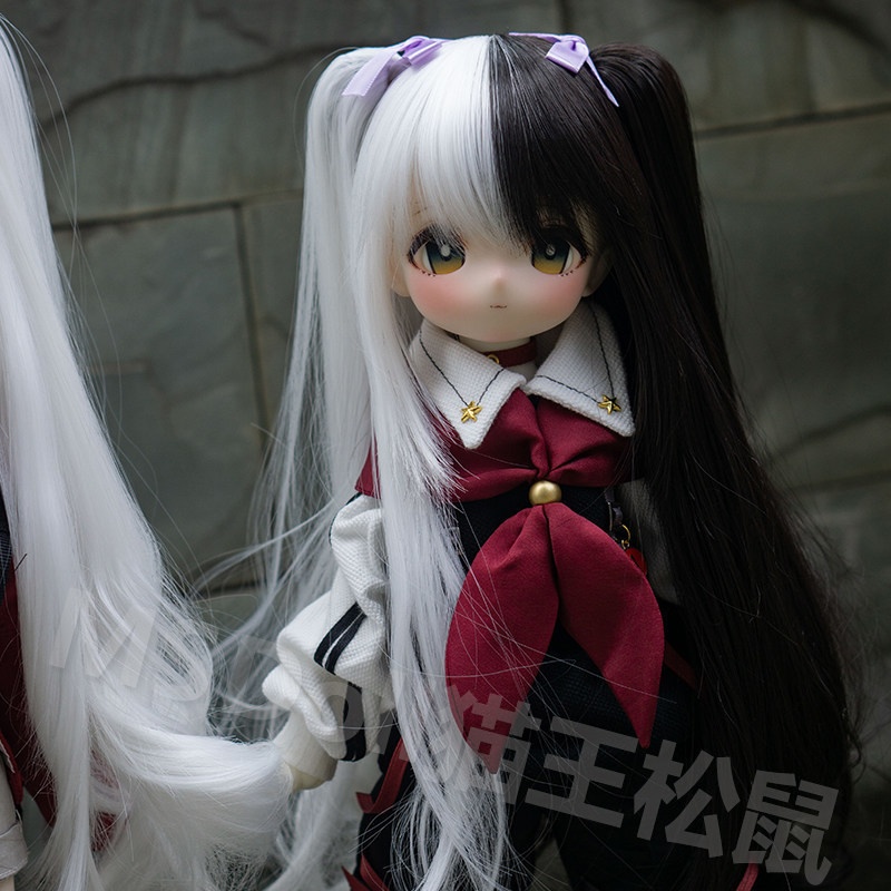 1/3 1/4 1/6 ツートンカラー ドール用ウィッグ 耐熱