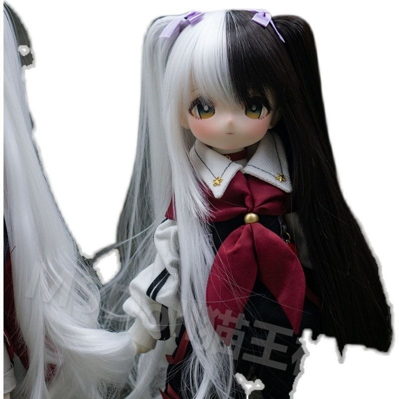 1/3 1/4 1/6 ツートンカラー ドール用ウィッグ 耐熱