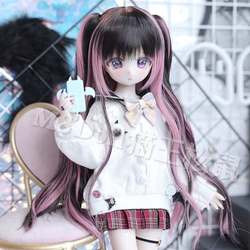 1/3　1/4 　1/6　ハイライト　ドール用ウィッグ　耐熱