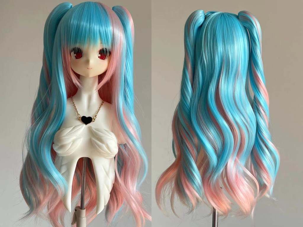 1/3 1/4 1/6 ハイライト ドール用ウィッグ 耐熱