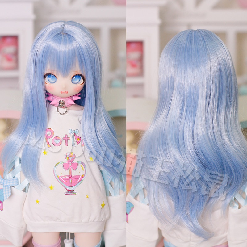 1/3 1/4 薄前髪ロングカール ドール用ウィッグ 耐熱