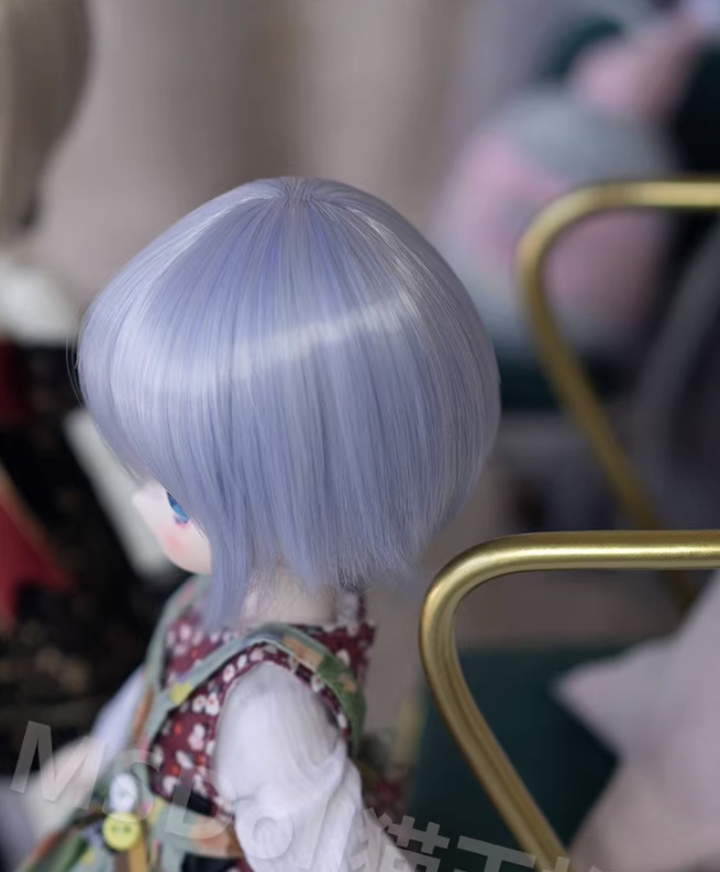 1/3 1/4 ショート ドール用ウィッグ 耐熱