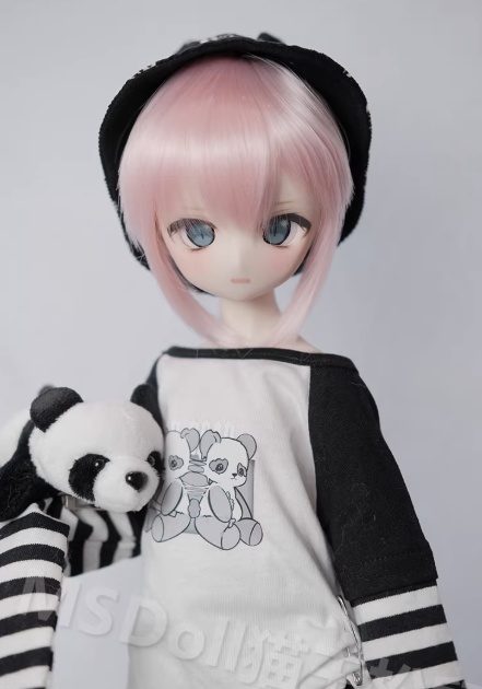 1/3 1/4 ショート ドール用ウィッグ 耐熱