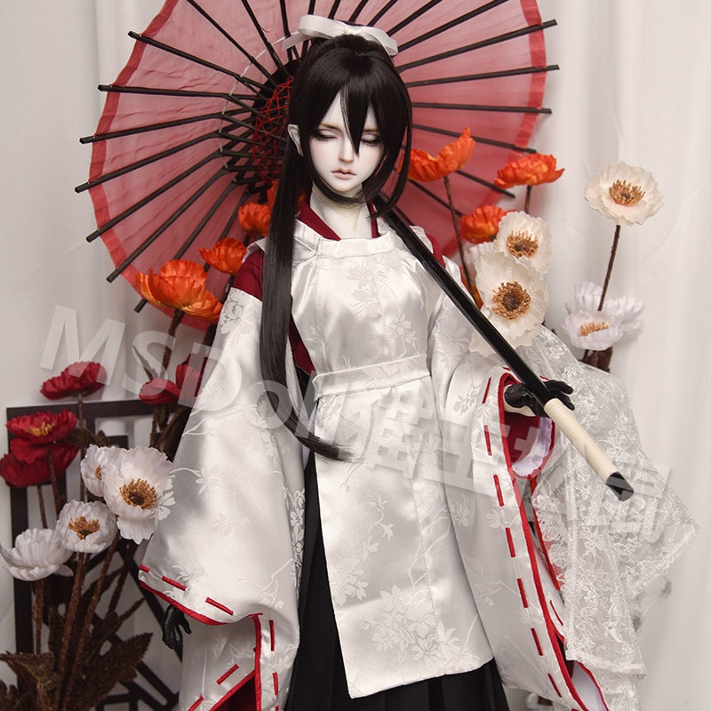 1/3 1/4 ストレートロングポニー ドール用ウィッグ 耐熱