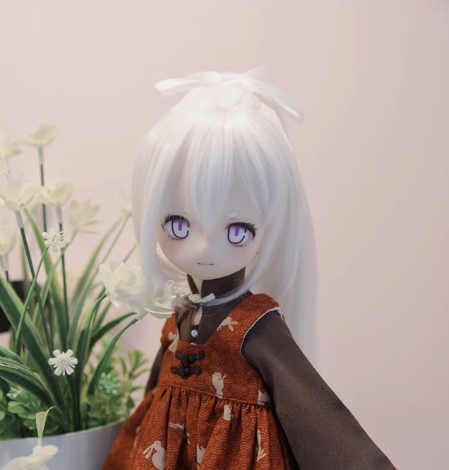 1/3　1/4 　ストレートロングポニー　ドール用ウィッグ　耐熱