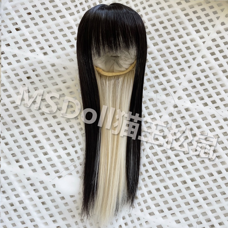 1/3 1/4 ツートンカラー ドール用ウィッグ 耐熱