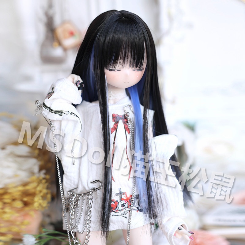 1/3 1/4 ツートンカラー ドール用ウィッグ 耐熱