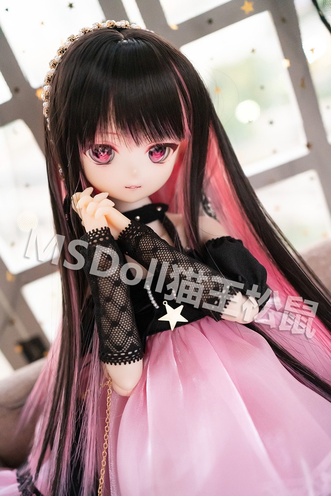 1/3 1/4 ツートンカラー ドール用ウィッグ 耐熱