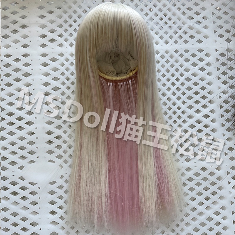 1/3 1/4 ツートンカラー ドール用ウィッグ 耐熱