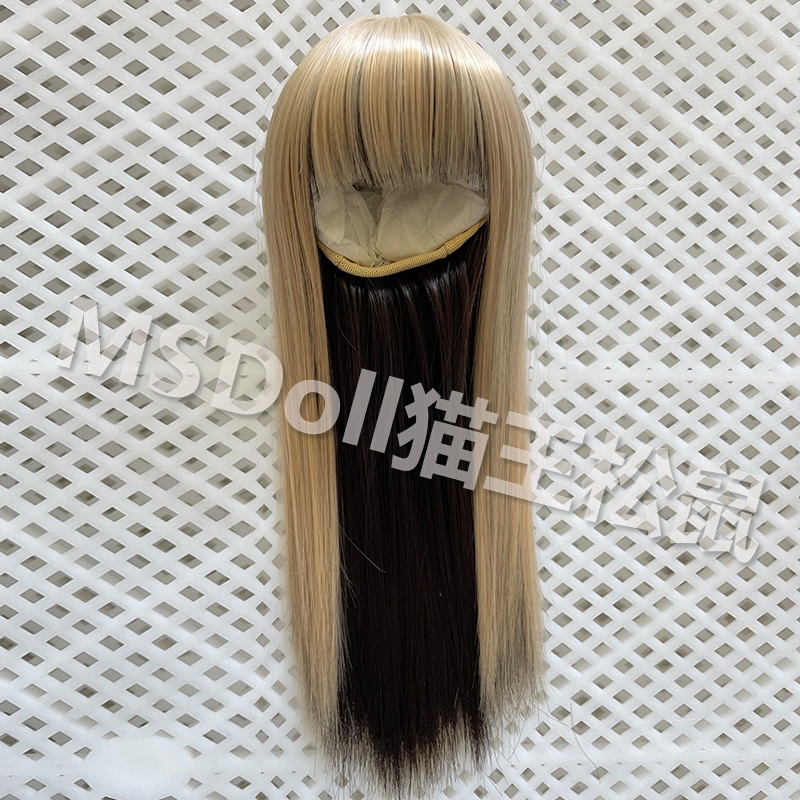 1/3 1/4 ツートンカラー ドール用ウィッグ 耐熱