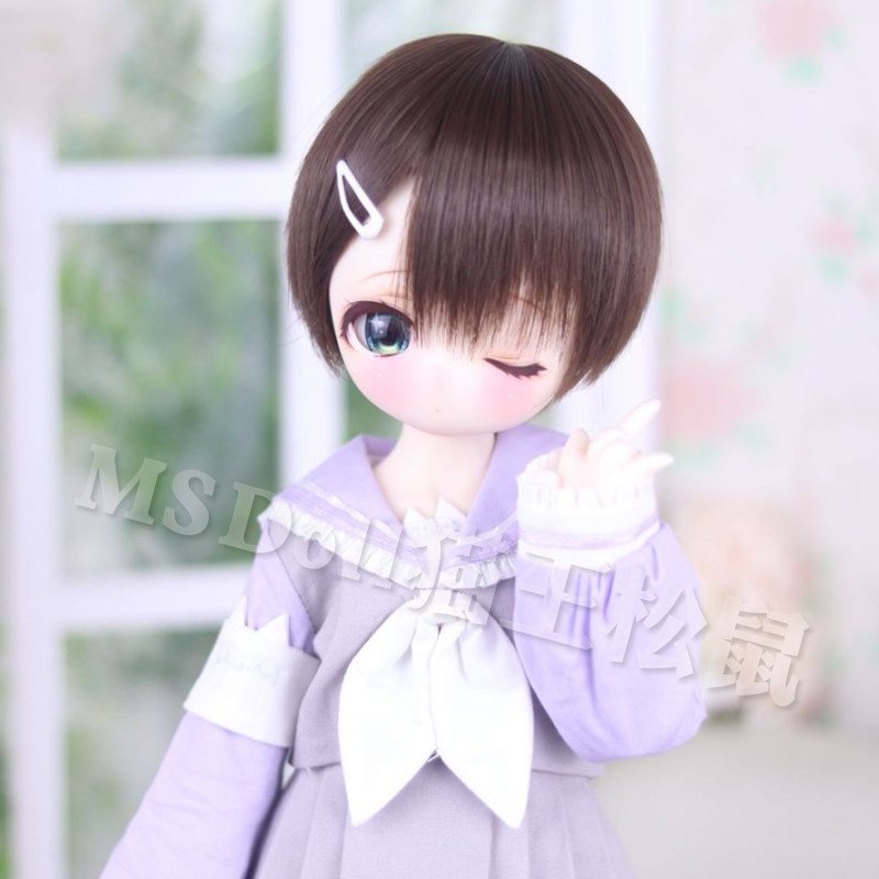 1/3 1/4 1/6 ショート ドール用ウィッグ 耐熱