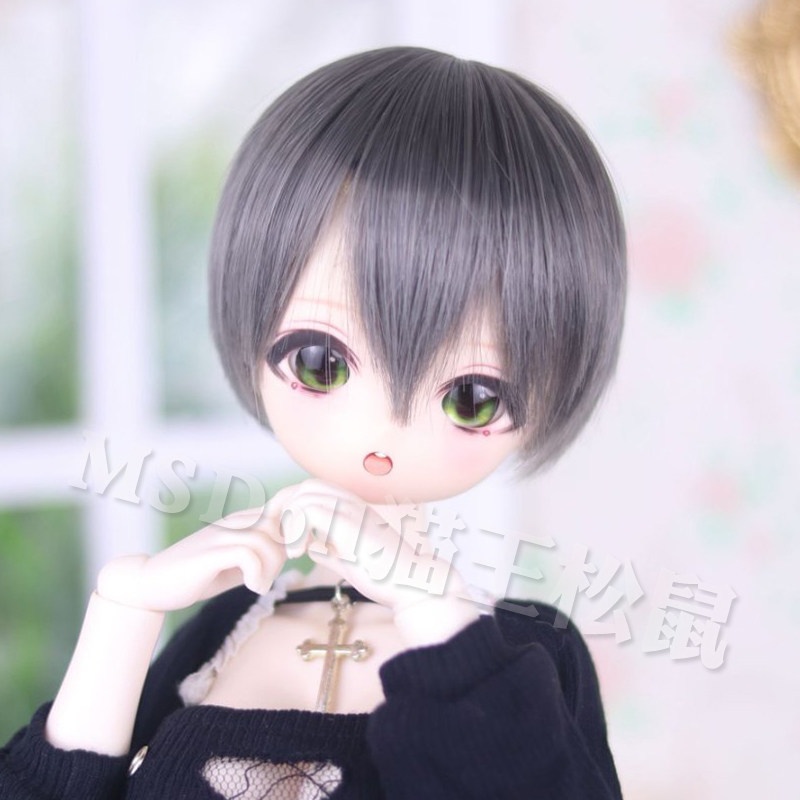 1/3 1/4 1/6 ショート ドール用ウィッグ 耐熱