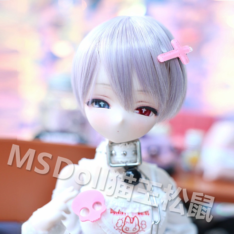 1/3 1/4 1/6 ショート ドール用ウィッグ 耐熱