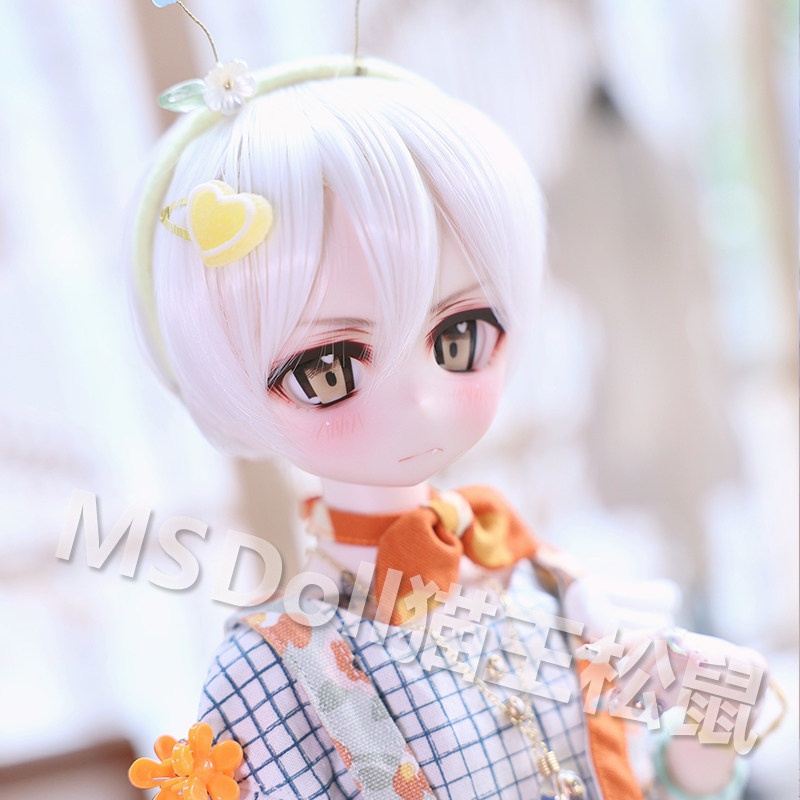 1/3 1/4 1/6 ショート ドール用ウィッグ 耐熱