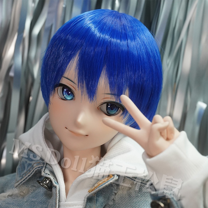 1/3 1/4 1/6 ショート ドール用ウィッグ 耐熱