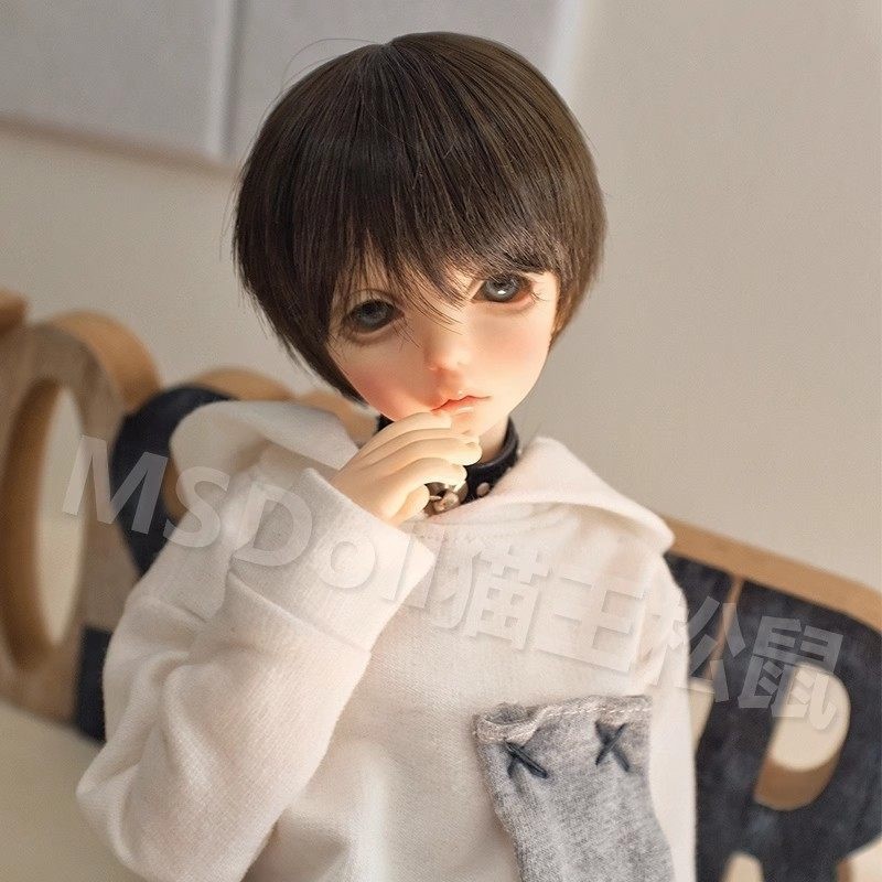 1/3 1/4 1/6 ショート ドール用ウィッグ 耐熱