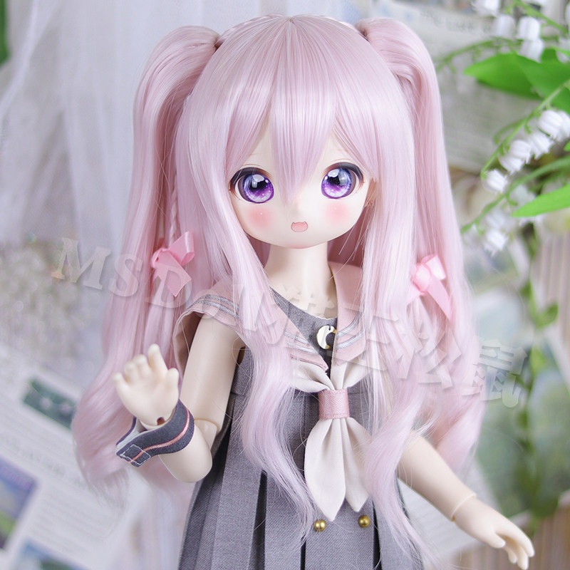 1/3 1/4 1/6 ショート ドール用ウィッグ 耐熱