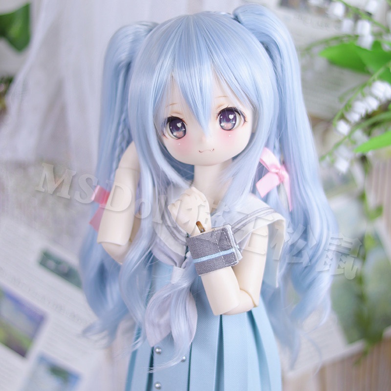 1/3 1/4 1/6 ショート ドール用ウィッグ 耐熱