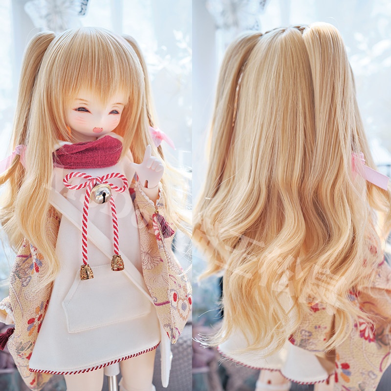 1/3 1/4 1/6 ショート ドール用ウィッグ 耐熱
