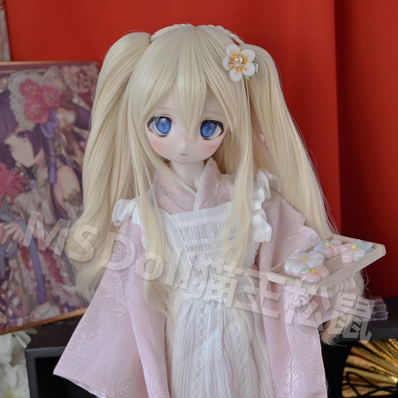 1/3 1/4 1/6 ショート ドール用ウィッグ 耐熱