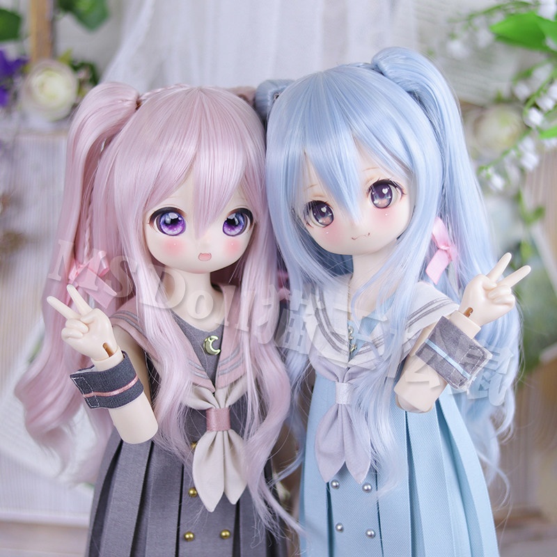 1/3 1/4 1/6 ショート ドール用ウィッグ 耐熱