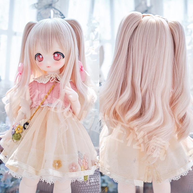 1/3 1/4 1/6 ショート ドール用ウィッグ 耐熱