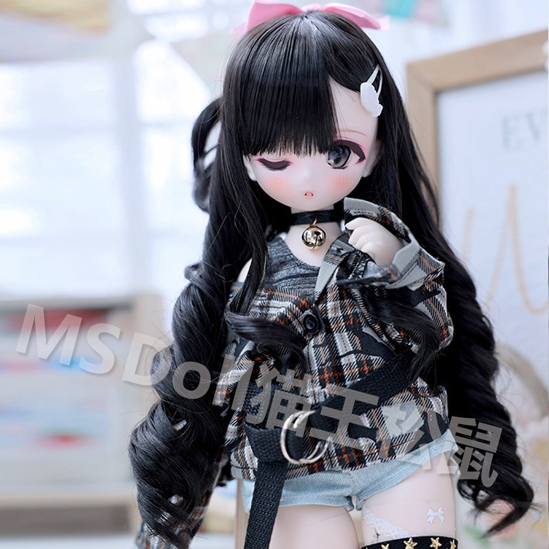 1/3 ロングカールポニー ドール用ウィッグ 耐熱