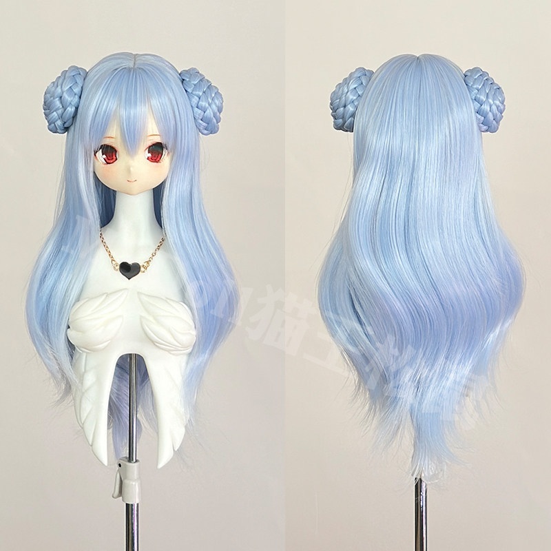 1/3 1/4 お団子ツイン ドール用ウィッグ 耐熱