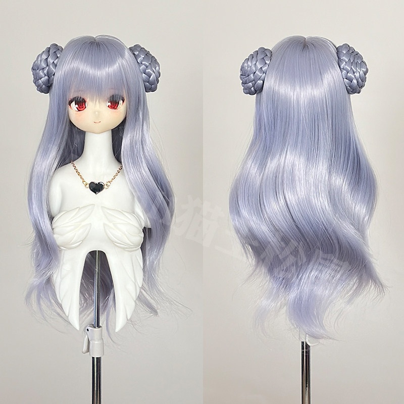 1/3 1/4 お団子ツイン ドール用ウィッグ 耐熱