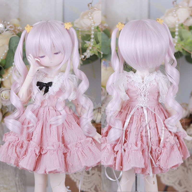 1/3 ツインカール ドール用ウィッグ 耐熱