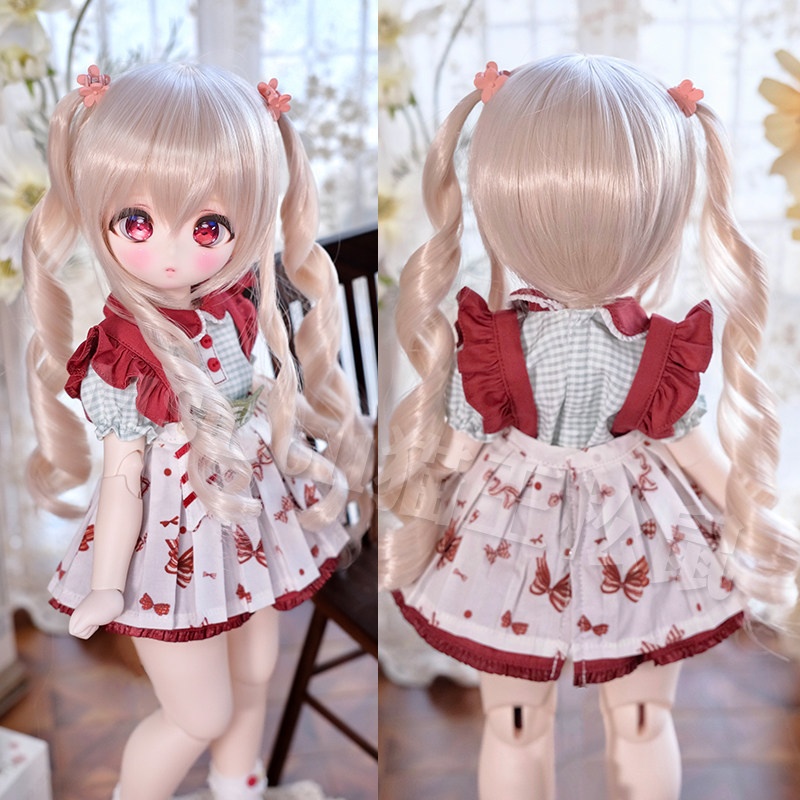 1/3 ツインカール ドール用ウィッグ 耐熱