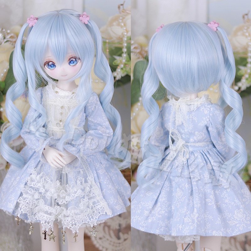 1/3　ツインカール　ドール用ウィッグ　耐熱