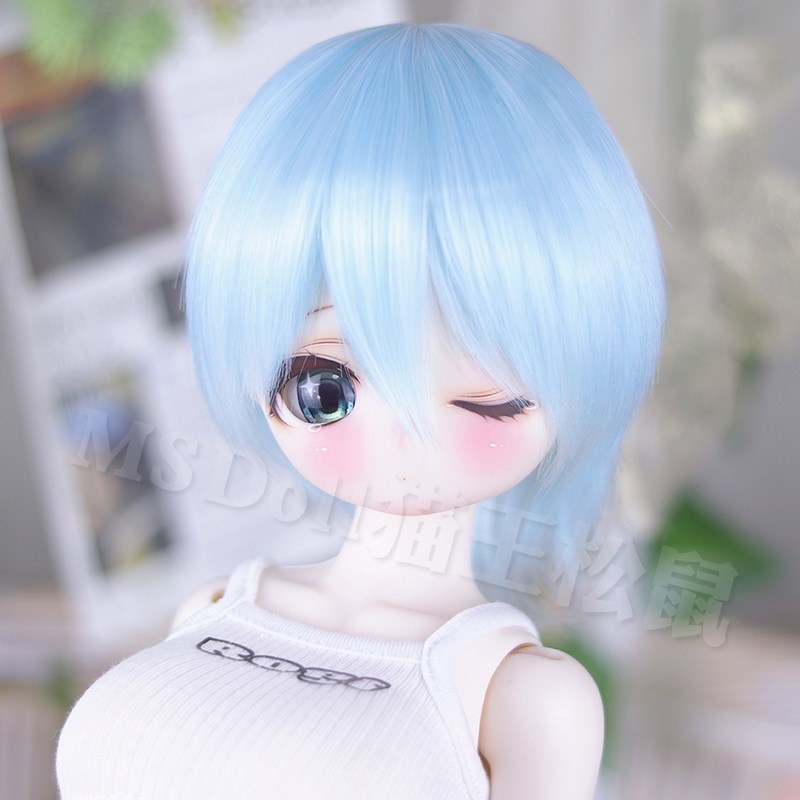 1/3 1/4 ハイライトウルフショート ドール用ウィッグ 耐熱