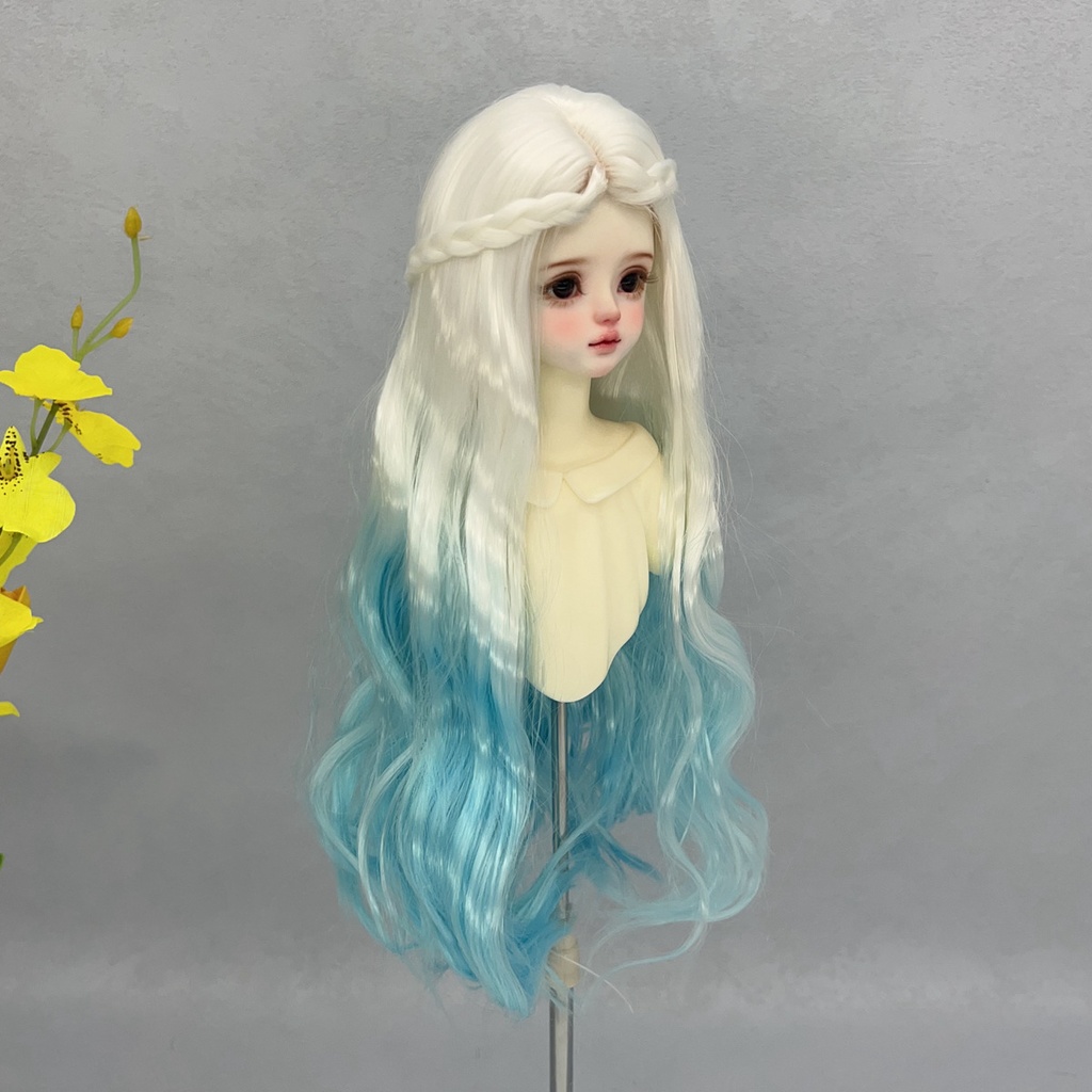 1/4 1/3 1/6 グラデーション ドール用ウィッグ 耐熱