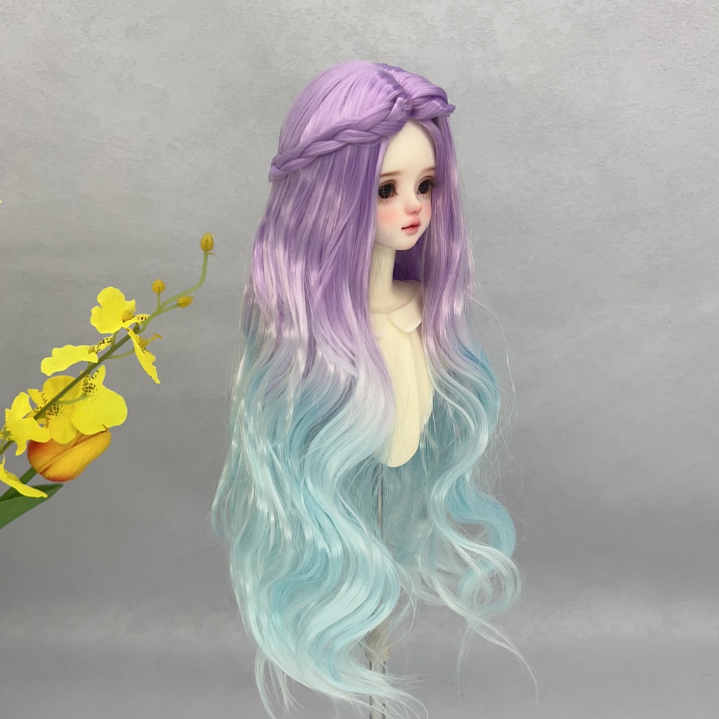 1/4 1/3 1/6 グラデーション ドール用ウィッグ 耐熱