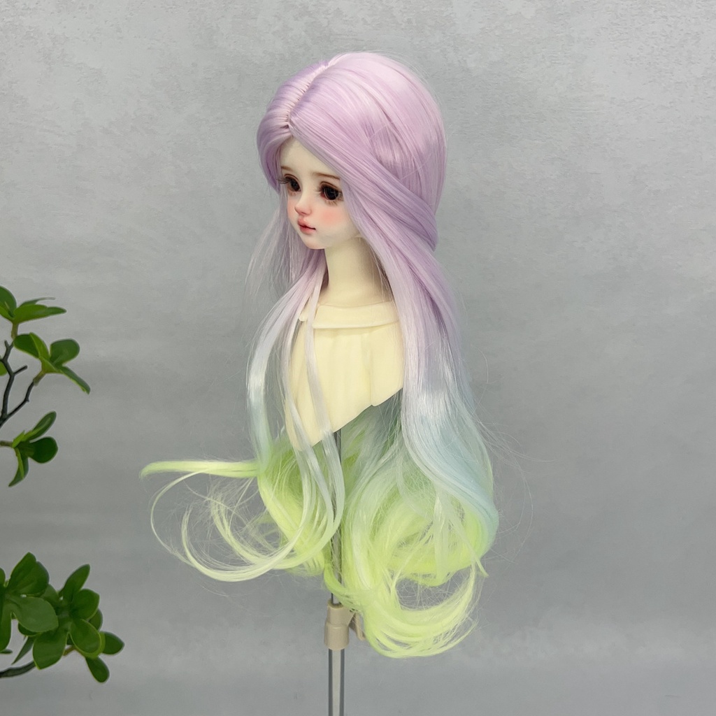 1/4 1/3 1/6 グラデーション ドール用ウィッグ 耐熱
