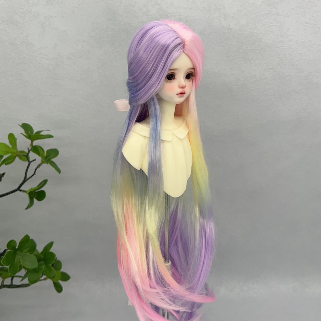 1/4 1/3 1/6 グラデーション ドール用ウィッグ 耐熱