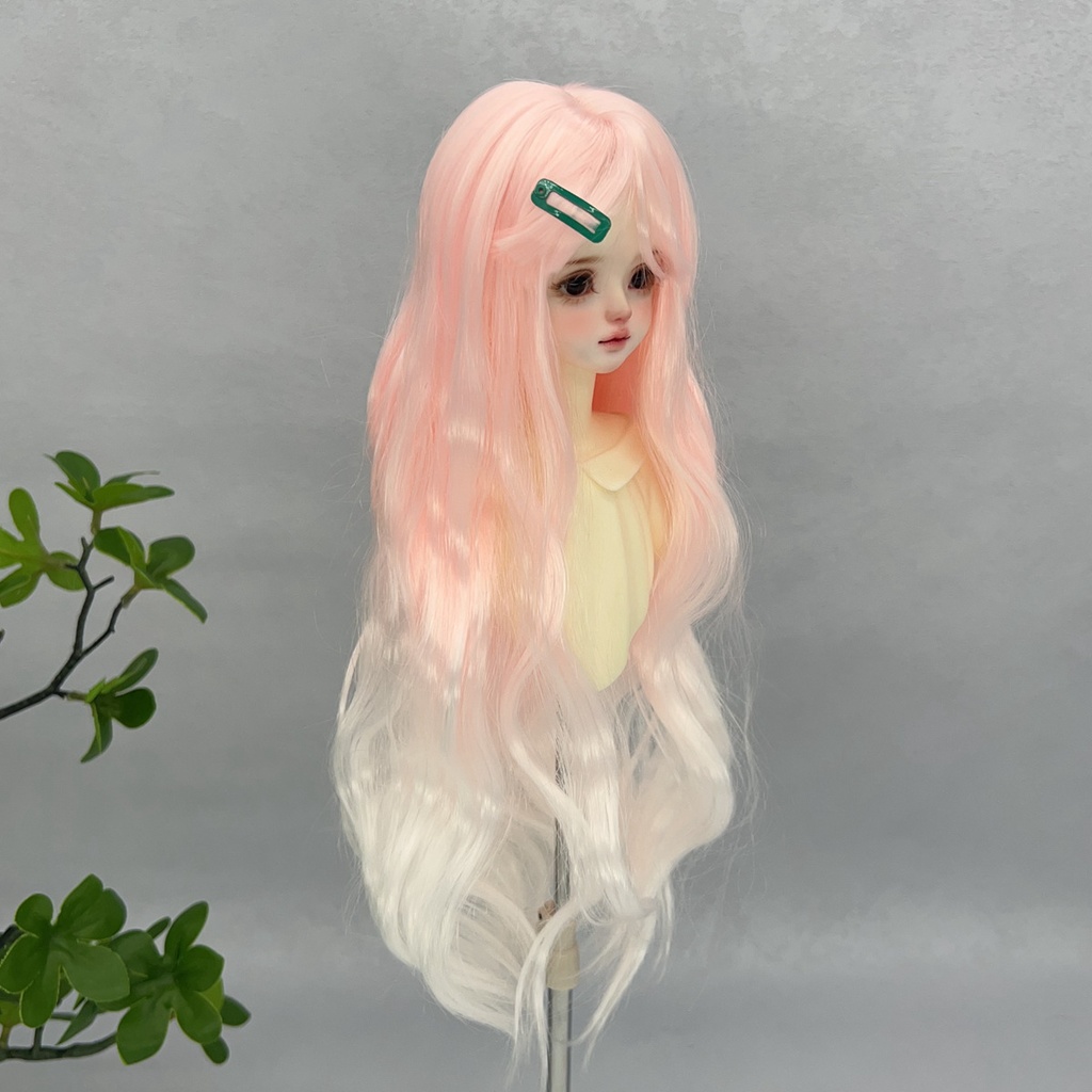 1/4 1/3 1/6 グラデーション ドール用ウィッグ 耐熱
