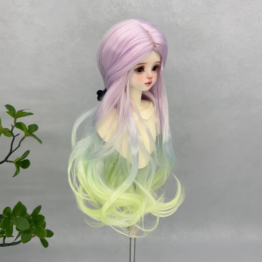 1/4 1/3 1/6 グラデーション ドール用ウィッグ 耐熱