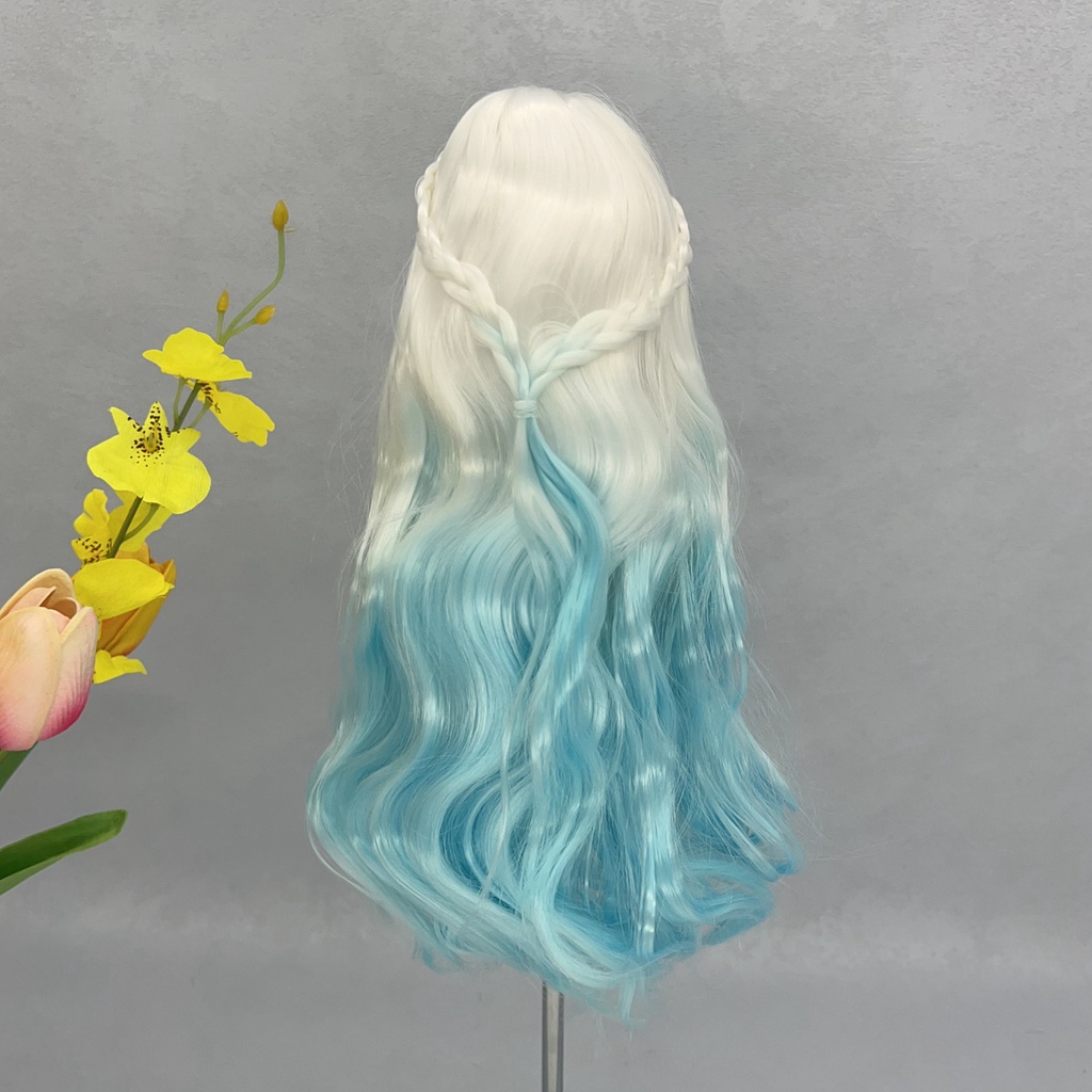 1/4 1/3 1/6 グラデーション ドール用ウィッグ 耐熱
