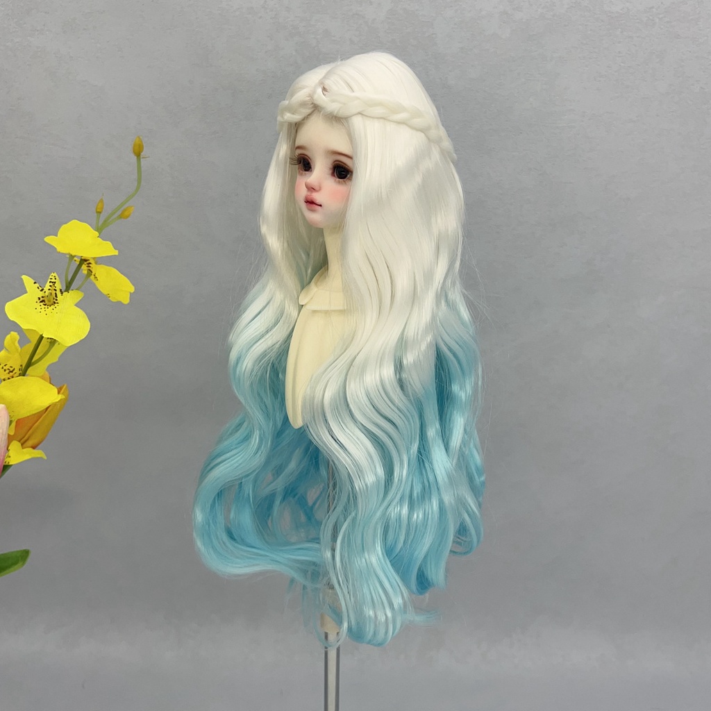 1/4 1/3 1/6 グラデーション ドール用ウィッグ 耐熱
