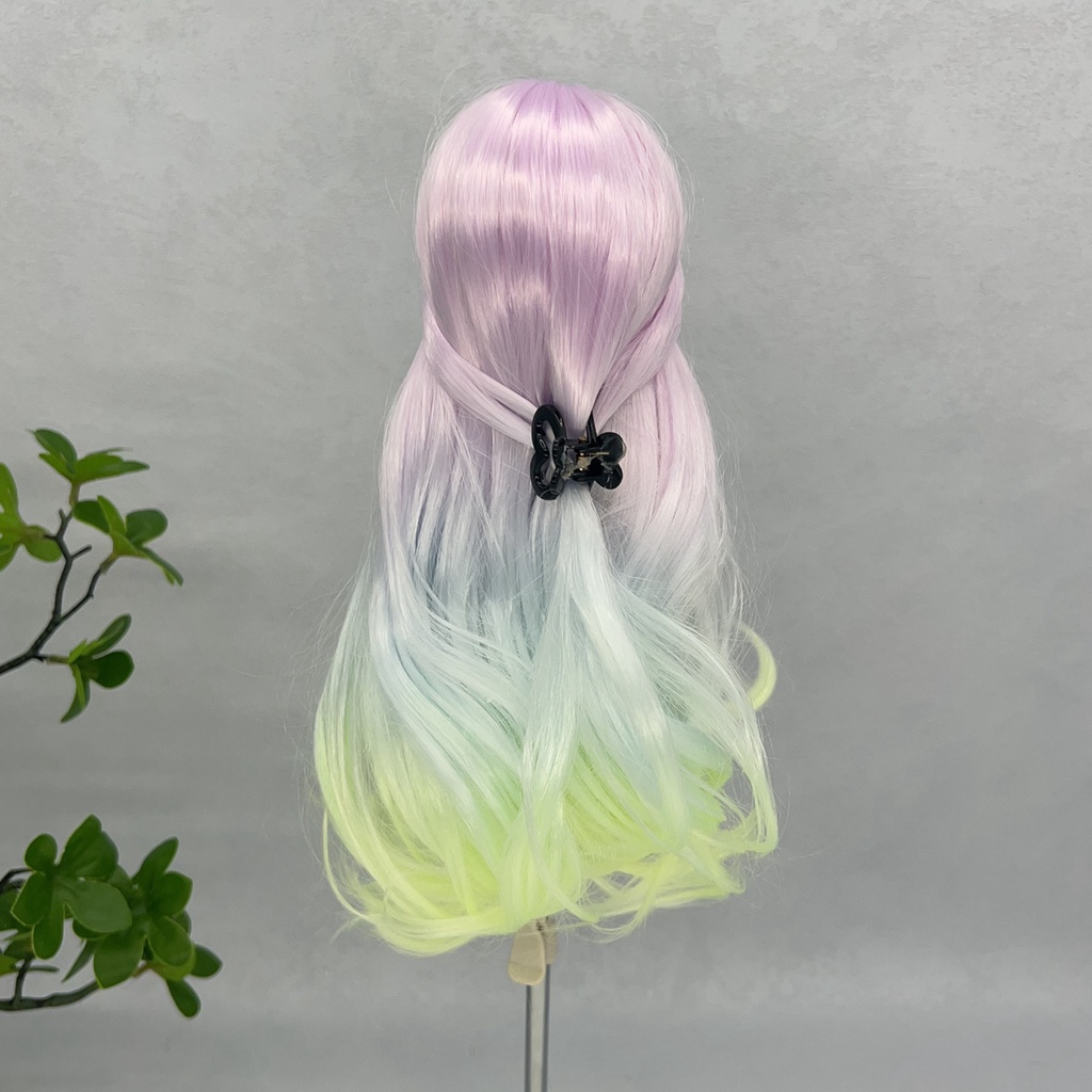 1/4 1/3 1/6 グラデーション ドール用ウィッグ 耐熱