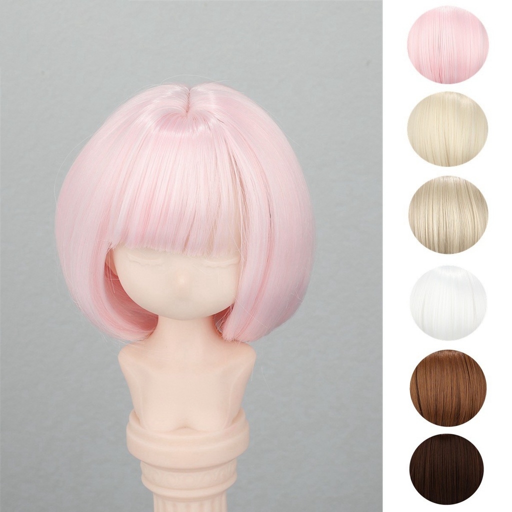 1/4 1/3 1/6 ショートボブ ドール用ウィッグ 耐熱