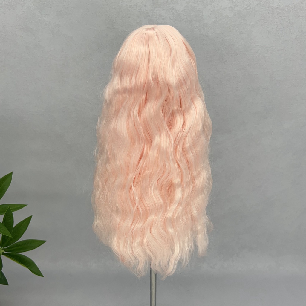 1/4 1/3 1/6 ぱっつん前髪 ロングカール ドール用ウィッグ 耐熱