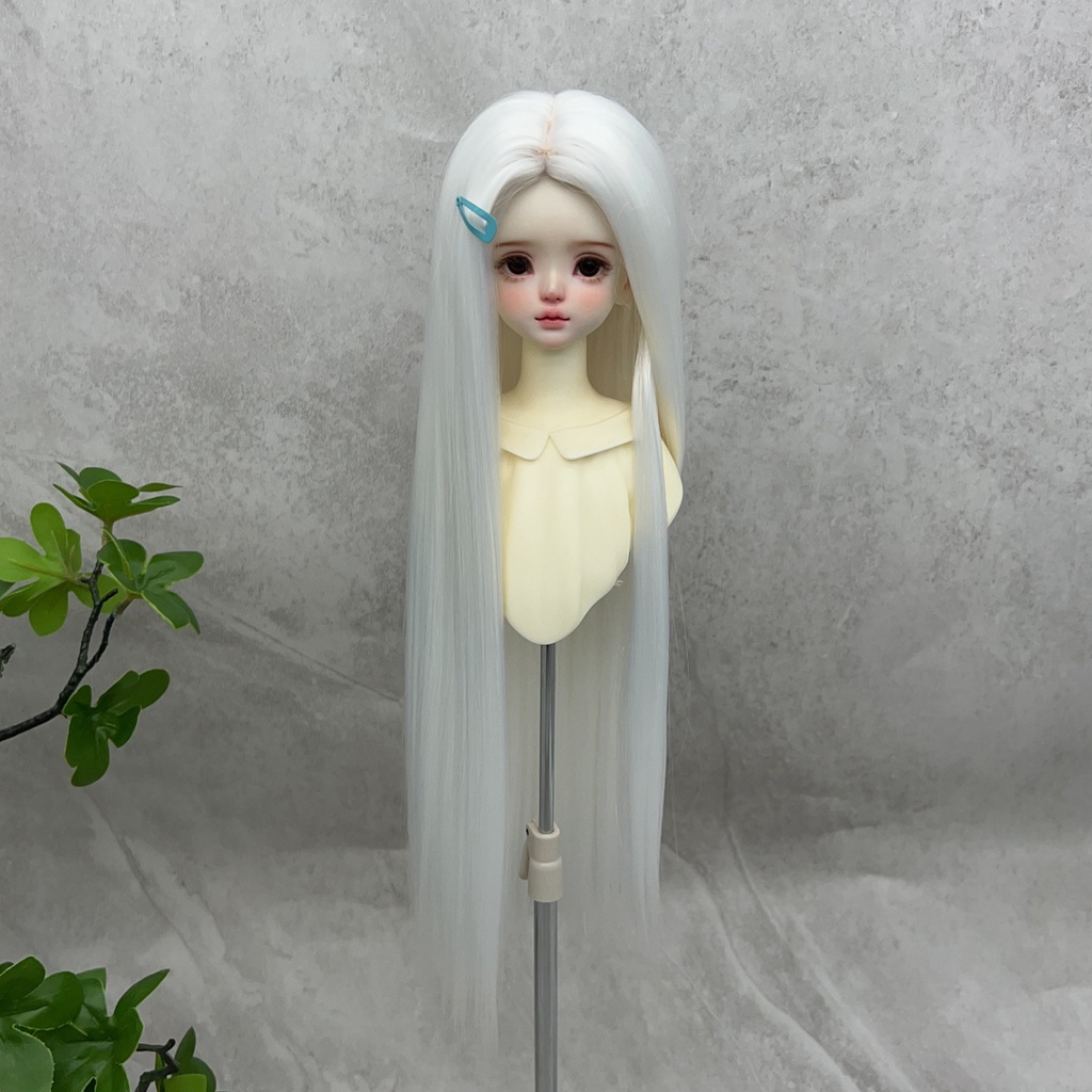 1/4 1/3 1/6 センター分け ストレート ドール用ウィッグ 耐熱