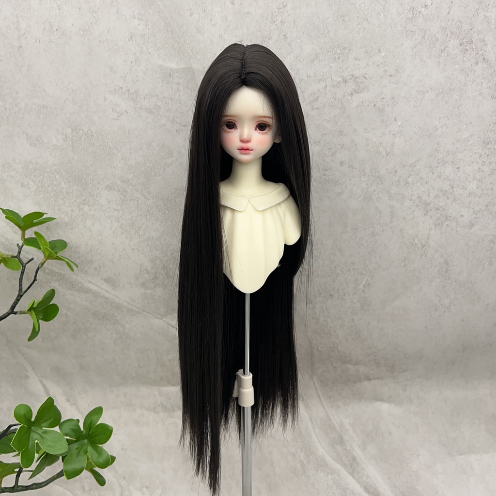1/4 1/3 1/6 センター分け ストレート ドール用ウィッグ 耐熱