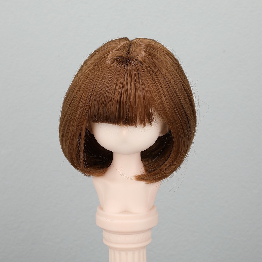 1/4 1/3 1/6 ショートボブ ドール用ウィッグ 耐熱 シルク調ファイバー