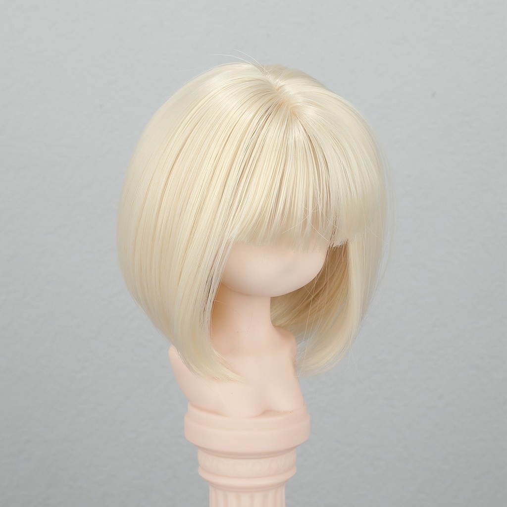 1/4 1/3 1/6 ショートボブ ドール用ウィッグ 耐熱 シルク調ファイバー